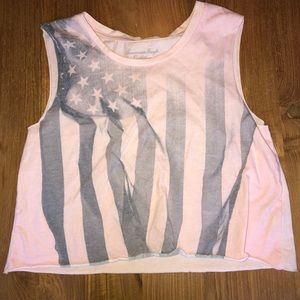 American flag tank top